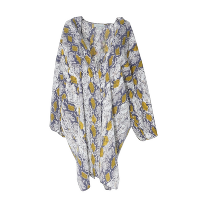 Navy Animal Print Cardigan