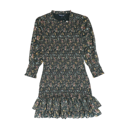 Black Floral Mini Dress