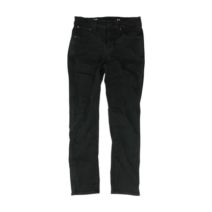 Black High Rise Slim Straight Leg Jeans