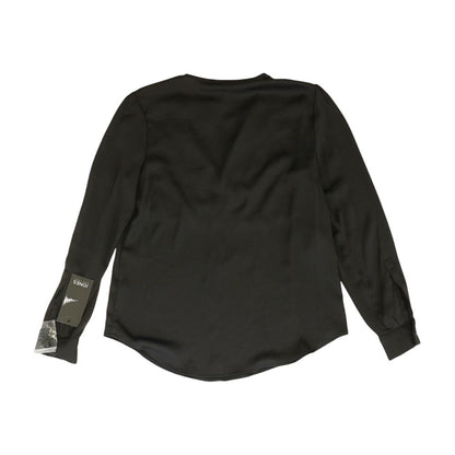 Black Solid V Neck T-Shirt