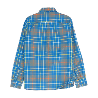 Blue Plaid Long Sleeve Button Down