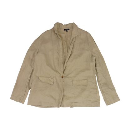 Tan Solid Blazer