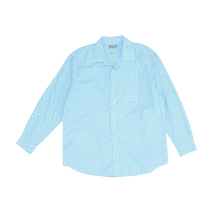 Blue Check Long Sleeve Button Down