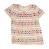 Beige Print Blouse