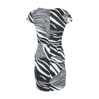 Black Animal Print Mini Dress