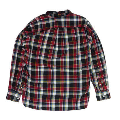 Red Plaid Long Sleeve Button Down