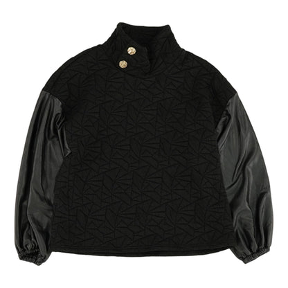Black MiscMockneck Sweater