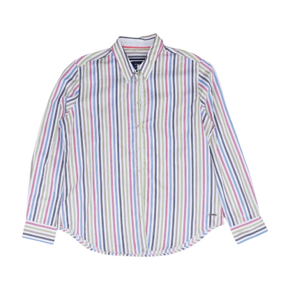White Striped Button Down