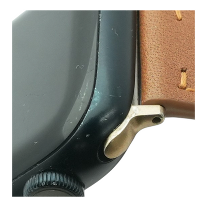 41mm Series 9 Midnight Smartwatch Brown Band S/M