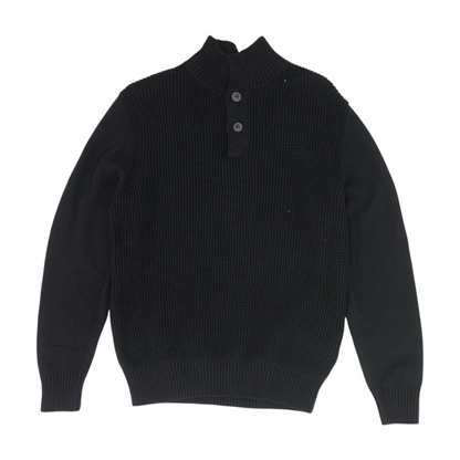 Navy Solid Pullover Sweater