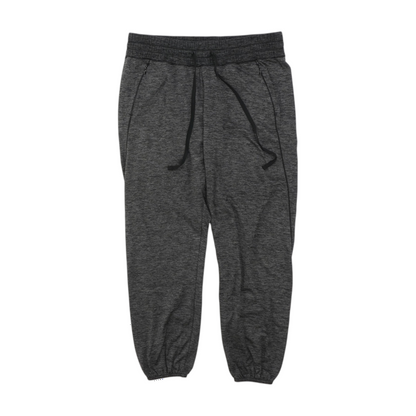 Gray Abstract Tapered Pants