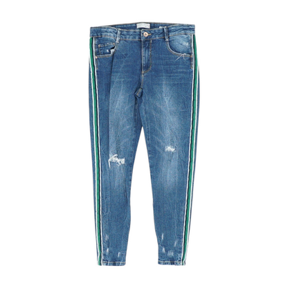Blue Solid Jeans