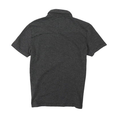 Black Solid Short Sleeve Polo