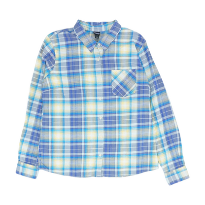 Multi Plaid Flannel Button Down
