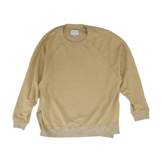 Tan Solid Sweatshirt Pullover