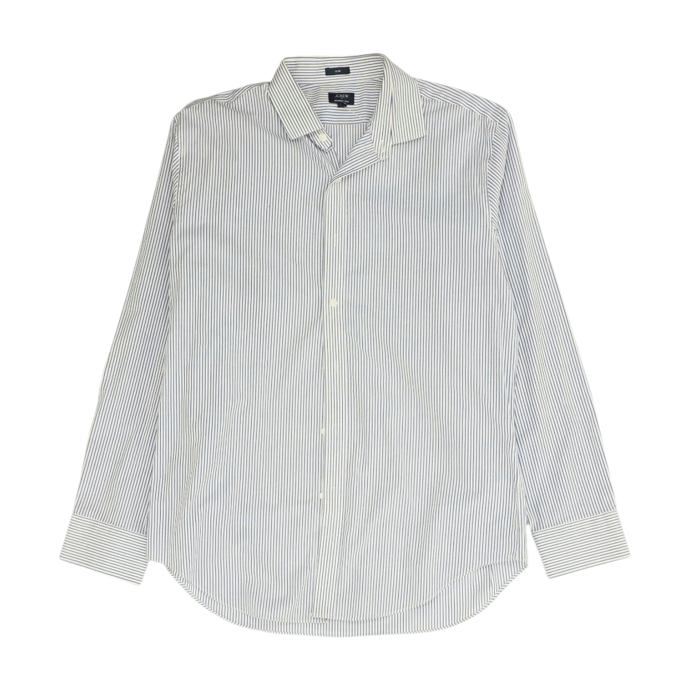 Blue Striped Long Sleeve Button Down