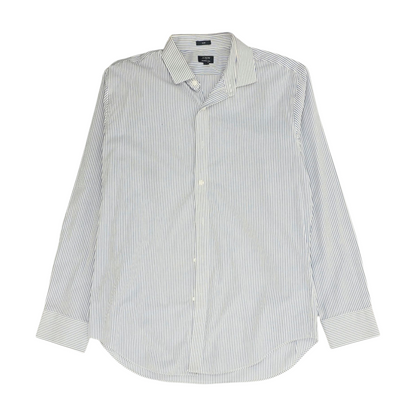 Blue Striped Long Sleeve Button Down