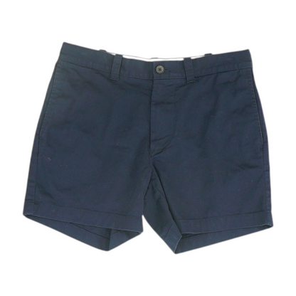Navy Solid Casual Shorts