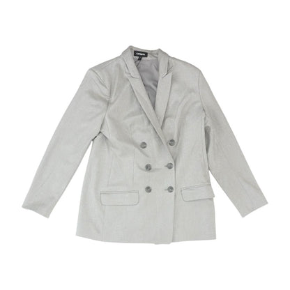Gray Solid Blazer