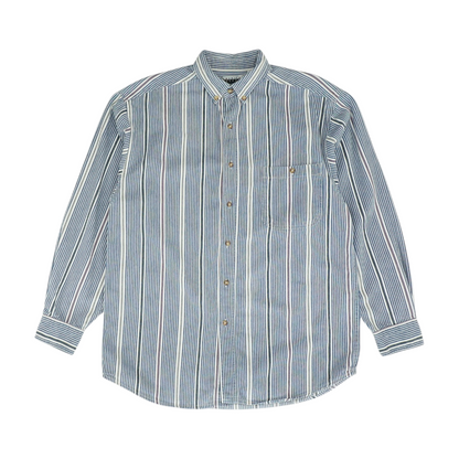 Multi Striped Long Sleeve Button Down