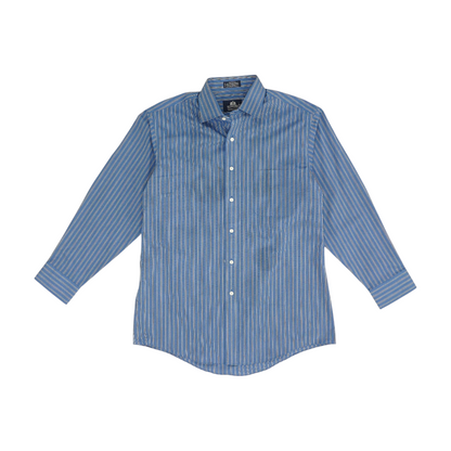 Blue Striped Long Sleeve Button Down