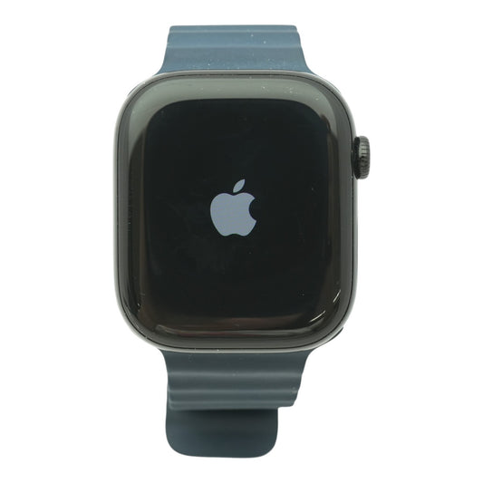 Apple 46mm Series 10 Jet Black Smartwatch Blue Band Small – Image 1