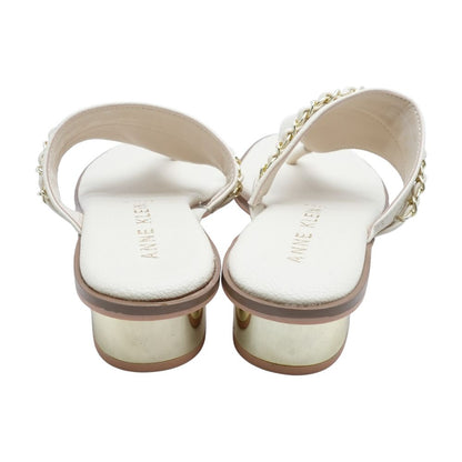 Ivory Block Heel Sandals