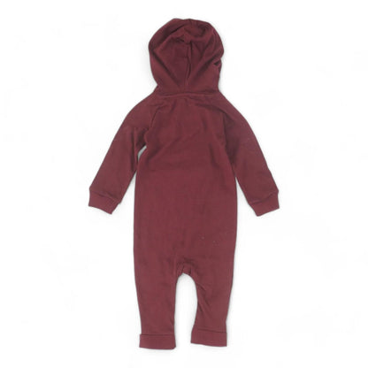 Maroon Long Sleeve One-Piece