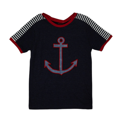 Navy Color Block T-Shirt