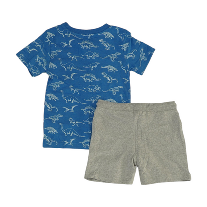 Blue Print Short Sleeve Set