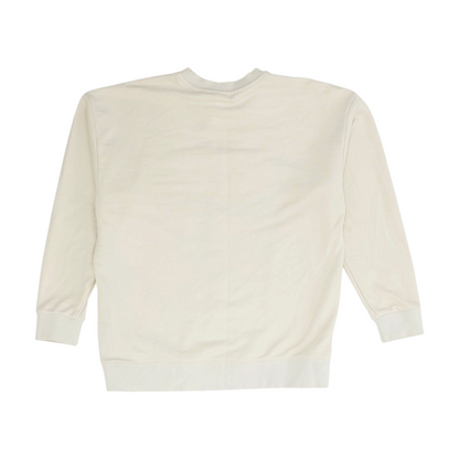 Beige Solid Sweatshirt Pullover