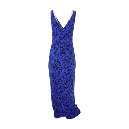 Blue Floral Maxi Dress