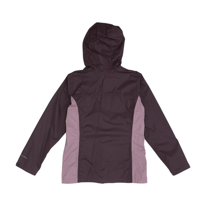 Burgundy Solid Rain Jacket