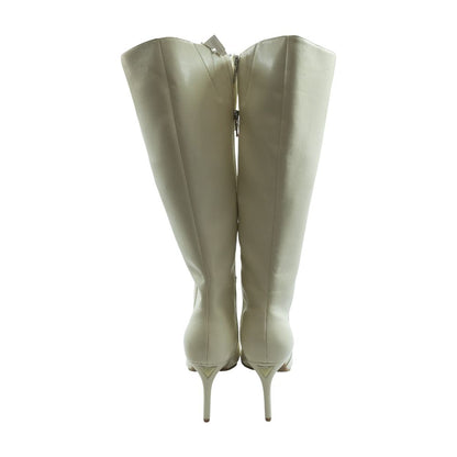 Ivory Knee High Boots