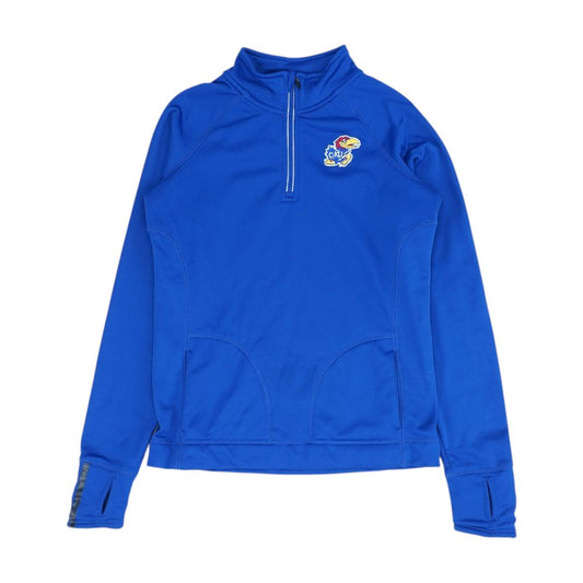 Blue Kansas Jayhawks 1/4 Zip Pullover
