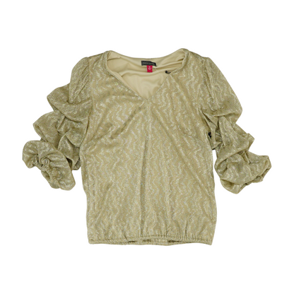 Gold Print Blouse