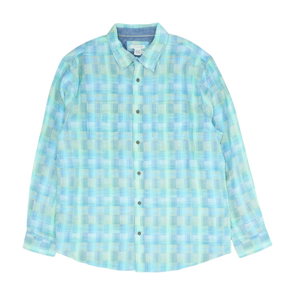 Multi Plaid Long Sleeve Button Down