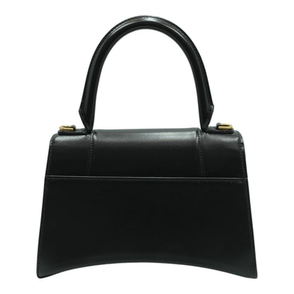 Hourglass Top Handle Bag in Black