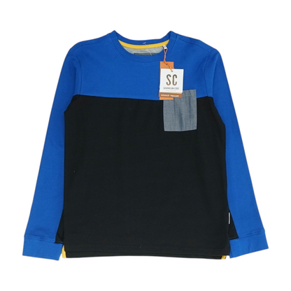 Blue Color Block T-Shirt