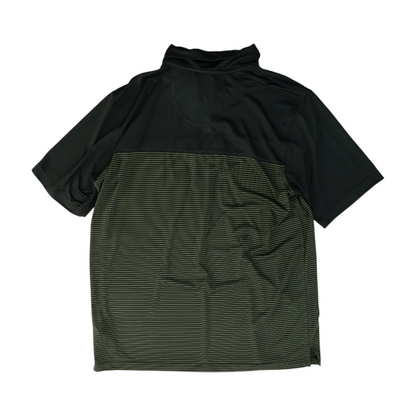 Black Striped Short Sleeve Polo