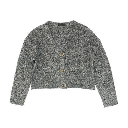 Gray Cardigan Sweater