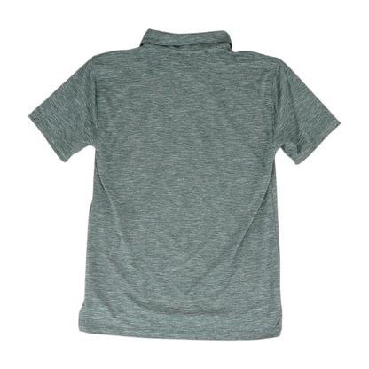 Gray Abstract Short Sleeve Polo