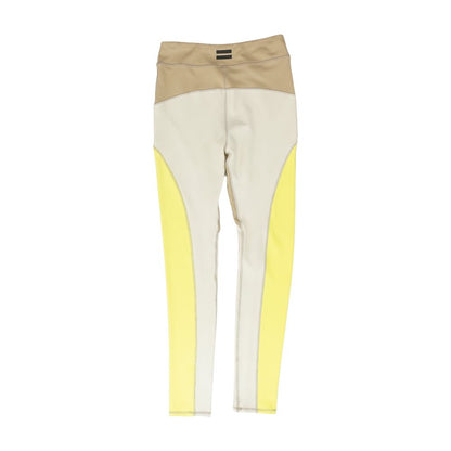 Beige Color Block Leggings