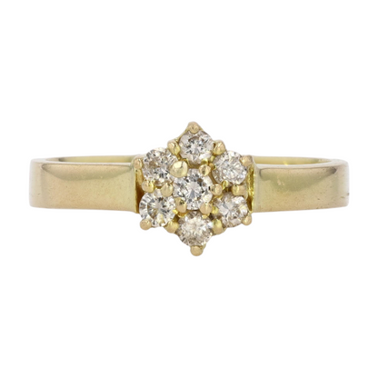 1/5 ctw 14K Yellow Gold Diamond Engagement Ring