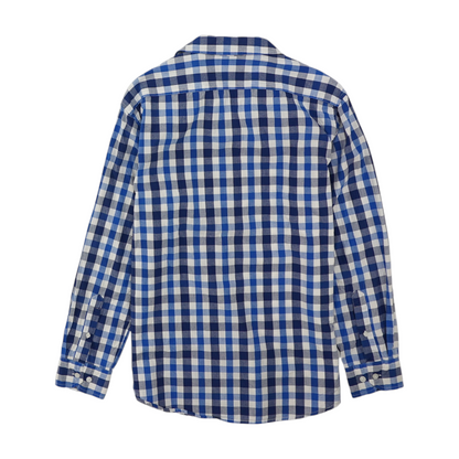 Blue Check Long Sleeve Button Down