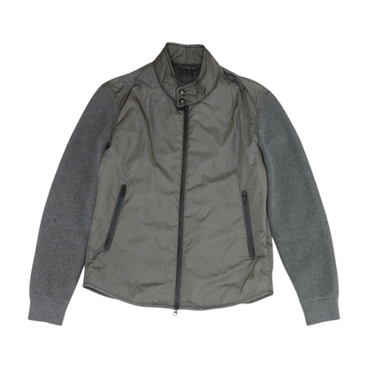 Gray Color Block Jacket