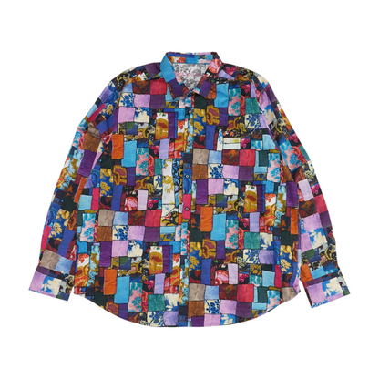 Multi Check Long Sleeve Button Down