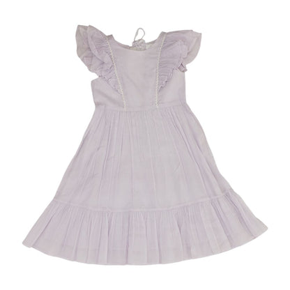 Lavender Solid Dress