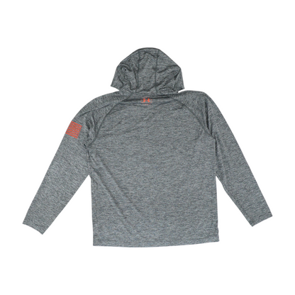 Gray Solid 1/4 Zip Pullover