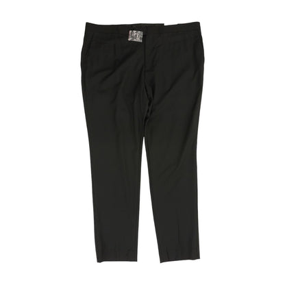 Black Solid Dress Pants